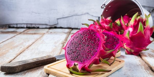 Dragon fruit is a fruit that start with d