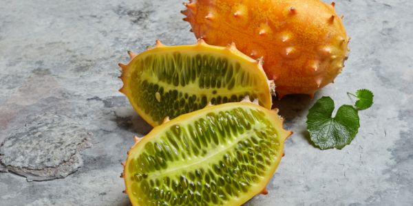 Horned melon is a fruit starting with h